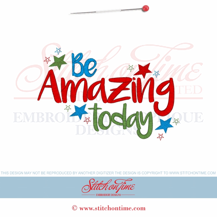 6489 Sayings : Be Amazing Today 5x7