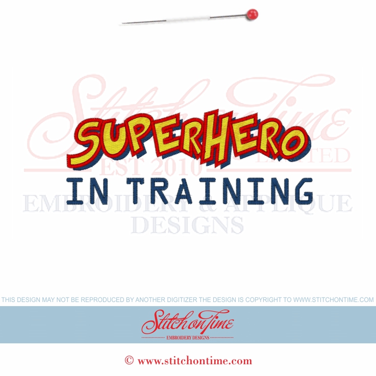 6523 Sayings : Superhero In Training 5x7