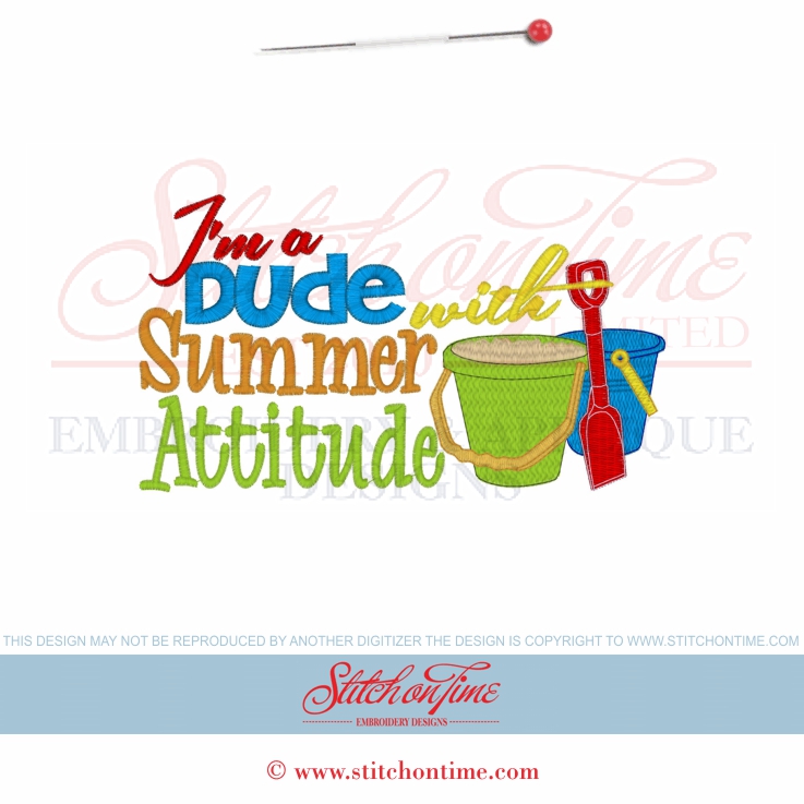 6535 Sayings : I'm A Dude With Summer Attitude