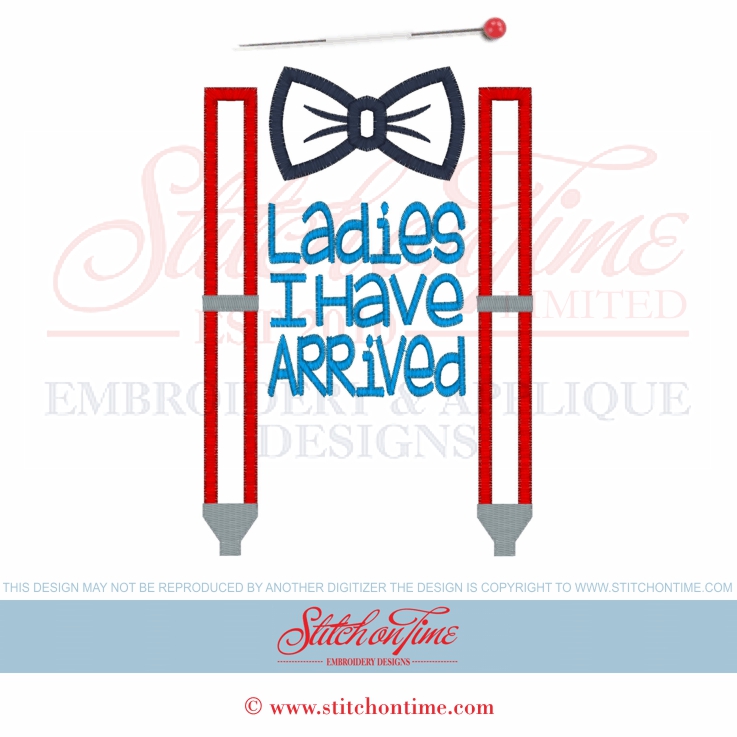 6571 Sayings : Ladies I Have Arrived Applique 5x7