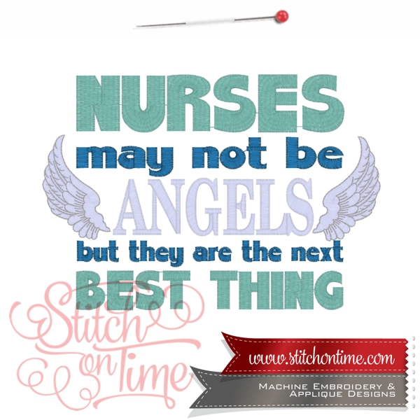 6634 Sayings : Nurses May Not Be Angels 5x7