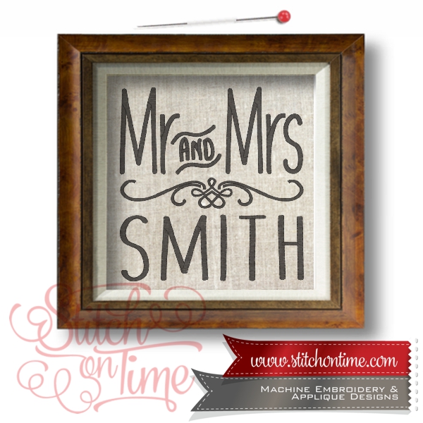 6646 Sayings : Mr & Mrs MTO 4 Hoop Sizes Available