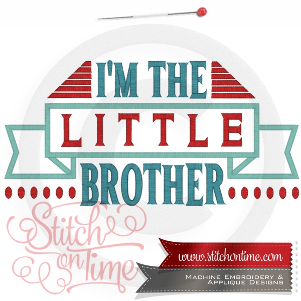 6662 Sayings : I'm The Little Brother 2 Hoop Sizes Inc.