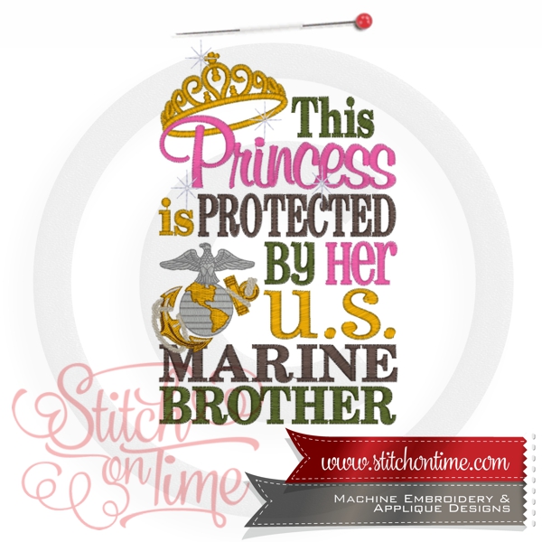 6772 Sayings : This Princess Is Protected 5x7