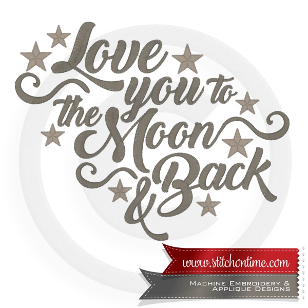 6876 Sayings : Love You To The Moon & Back