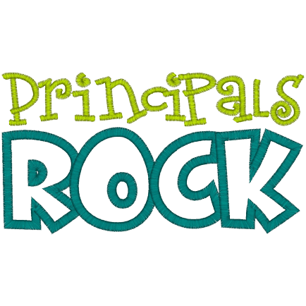 Sayings (A693) Principals Rock Applique 5x7
