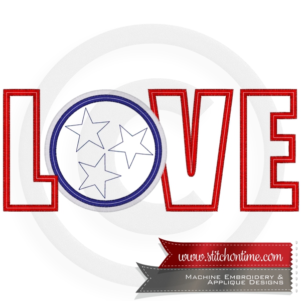 7034 Sayings : Love Tennessee Tri Star