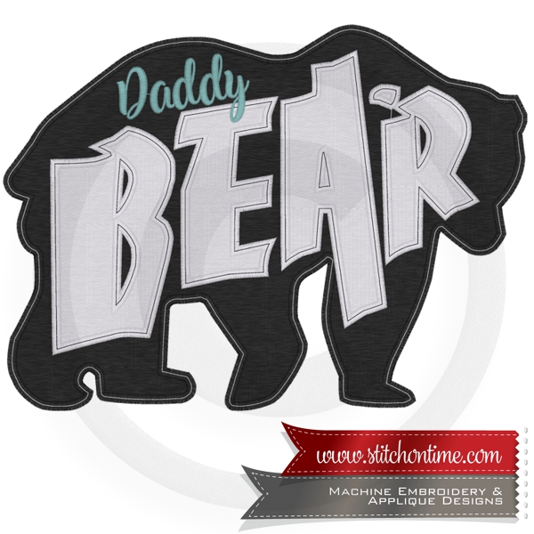 7050 Sayings : Daddy Bear Applique