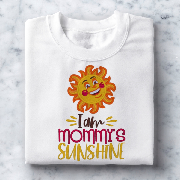 7092 Sayings : I am Mommy's Sunshine Applique