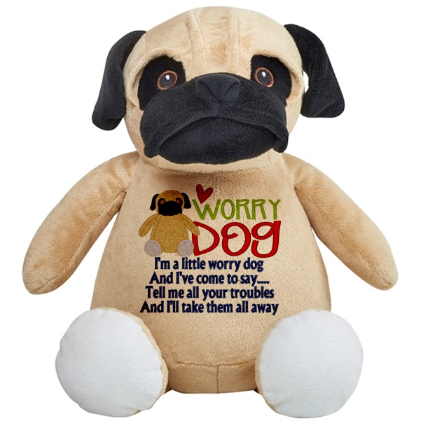 7112 Sayings : Worry Dog Cubbies FO SHIZZLE PUG