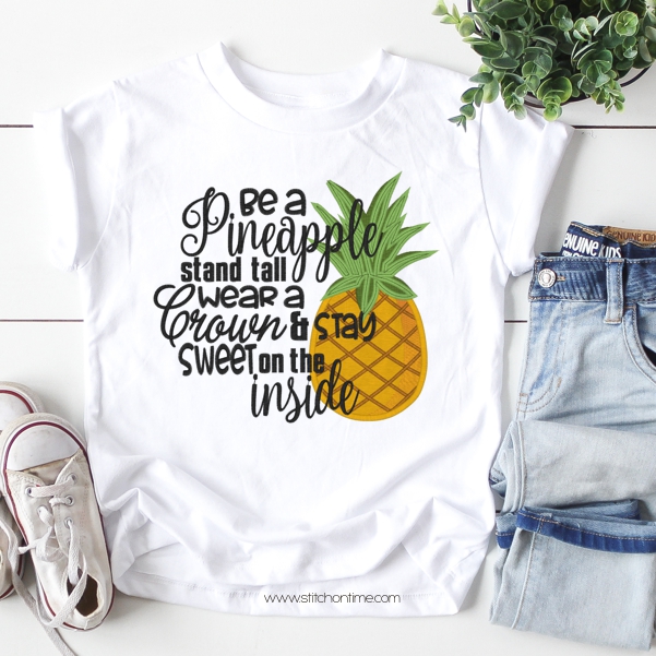 7124 Sayings : Be A Pineapple Applique