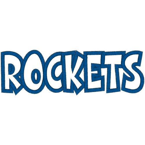 Sayings (A766) Rockets Applique 5x7
