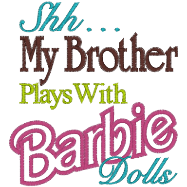 Sayings (A803) Brother Dolls 5x7
