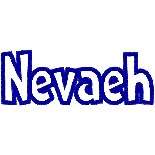 Sayings (A833) Nevaeh Applique 5x7