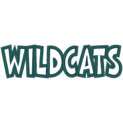 Sayings (2406) Wildcats Applique 6x10
