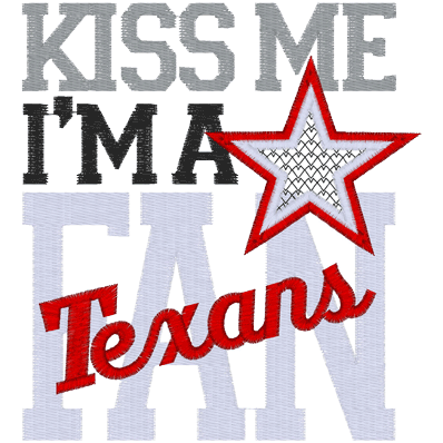 Sayings (A883) Kiss Me Texans 5x7