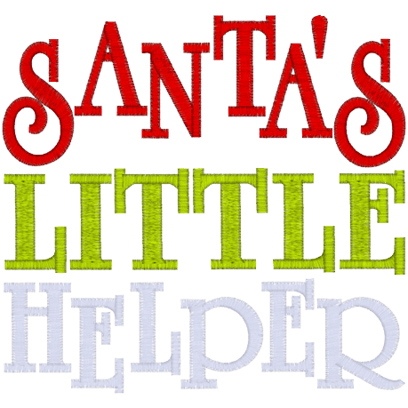 Sayings (A911) Santas Little Helper 5x7
