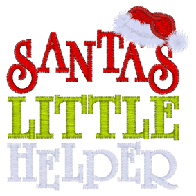 Sayings (A937) Santas Little Helper 4x4