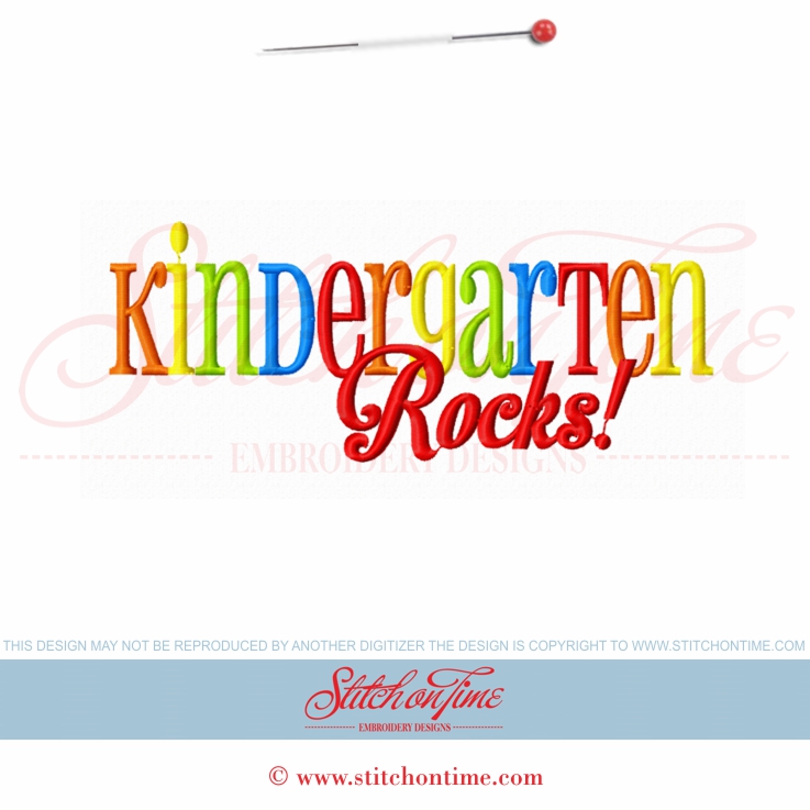 50 School : Kindergarten Rocks 5x7