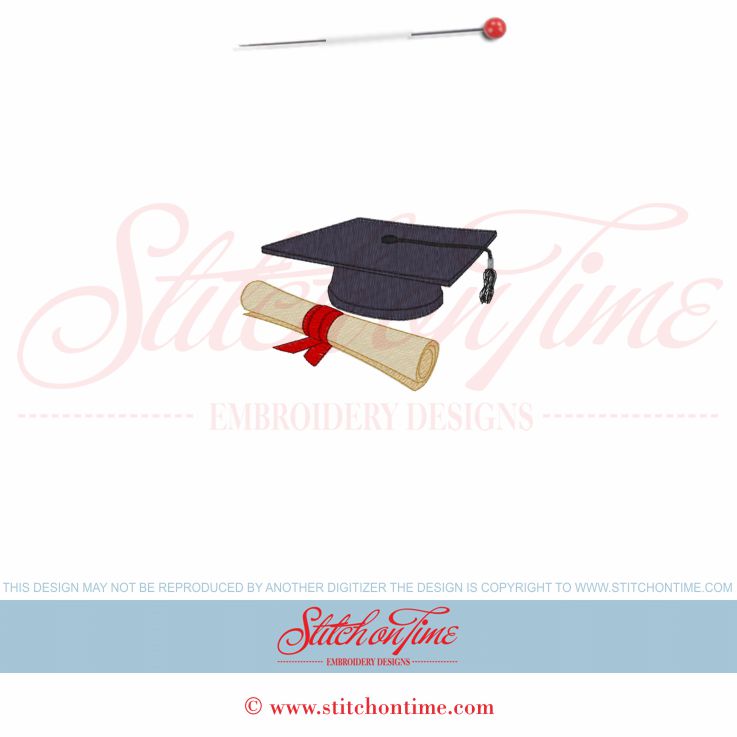 61 School : Graduation Hat & Certificate 4x4