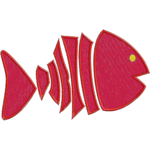 Sea Life (A3) Fish Applique 5x7