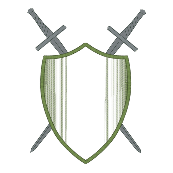 Shield (2) Shield Applique 5x7