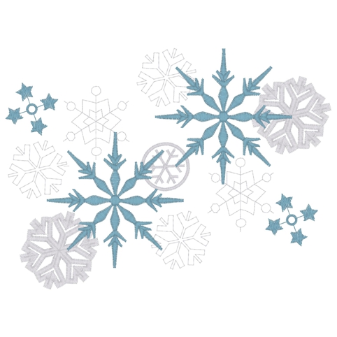 Snowflakes (A112) 5x7