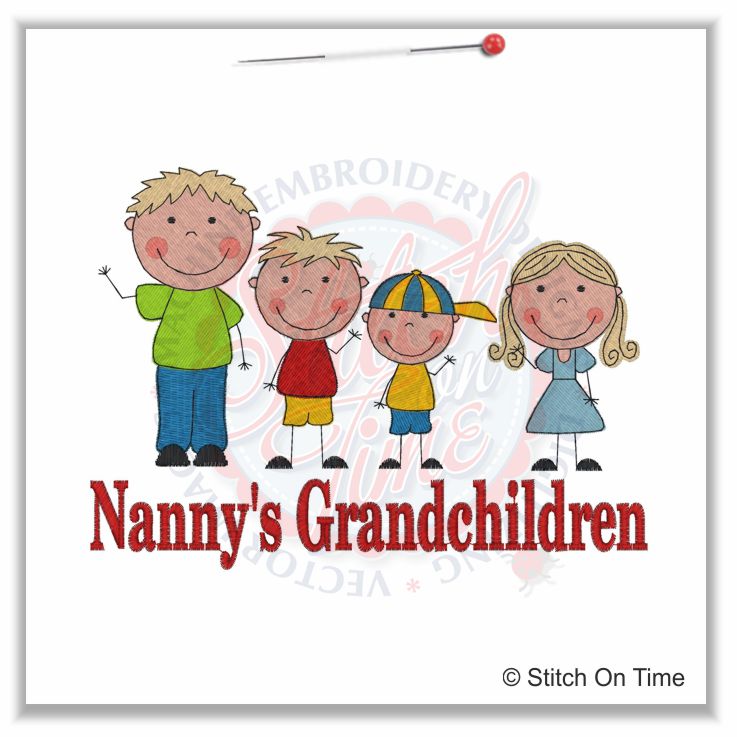 1 Stick Family : Nanny's Grandchildren 5x7