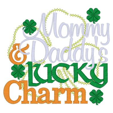 St Patrick (44) Mommy & Daddy's Luck Charm 5x7