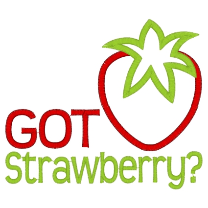 Strawberry (14) Got Strawberry Applique 5x7