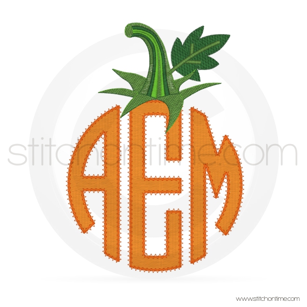 84 Thanksgiving : Pumpkin Monogram MTO