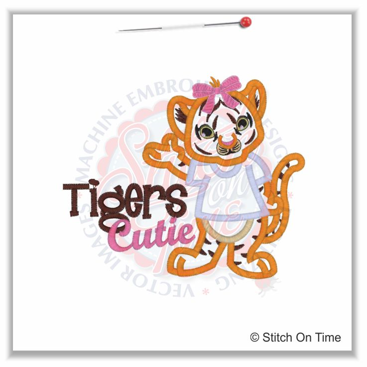 27 Tiger : Tigers Cutie Applique 5x7