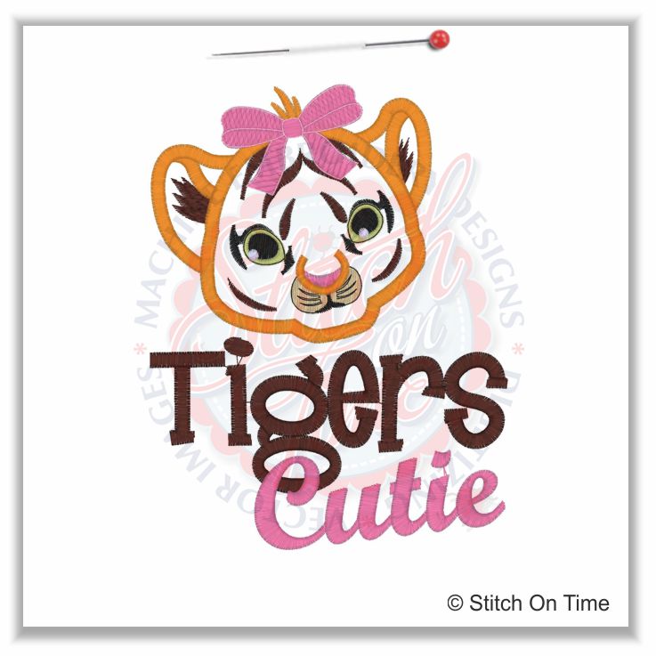 28 Tiger : Tigers Cutie Applique 5x7