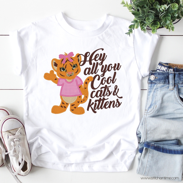 30 Tiger : Hey all you cool cats & kittens Applique