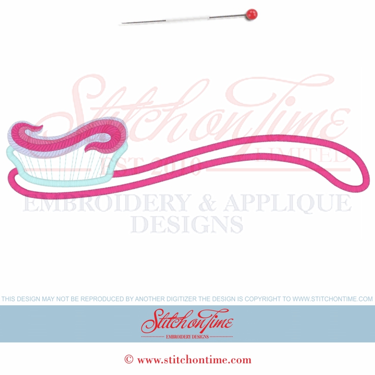 3 Tooth Fairy (AMD): Tooth Brush Applique 3 Hoop Sizes
