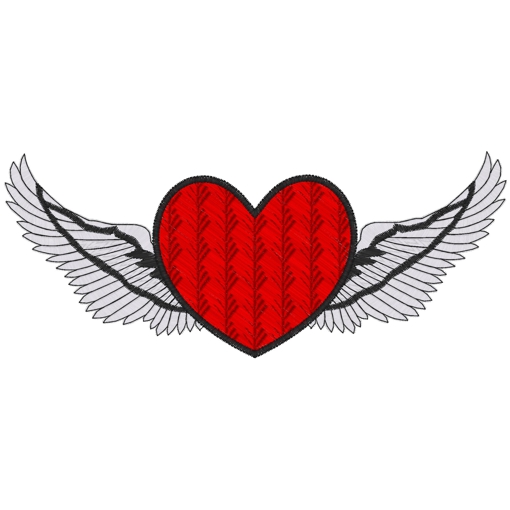 Valentine (14) Winged Heart 5x7