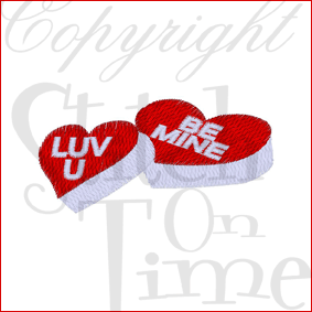 Valentine (156) Love Hearts 3x3
