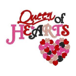 Valentine (218) Queen Of Hearts 4x4