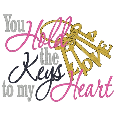 Valentine (221) Keys to My Heart 5x7
