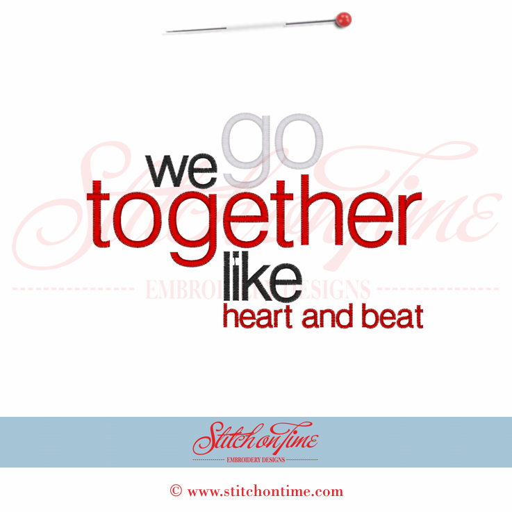 269 Valentine : We Go Together Like... 5x7