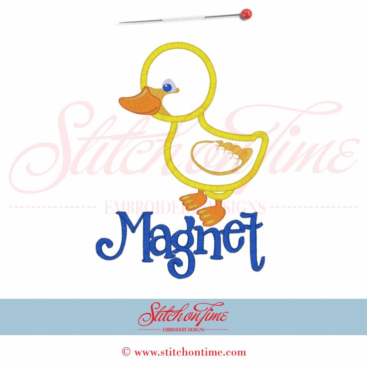 285 Valentine : Chick Magnet Applique 5x7