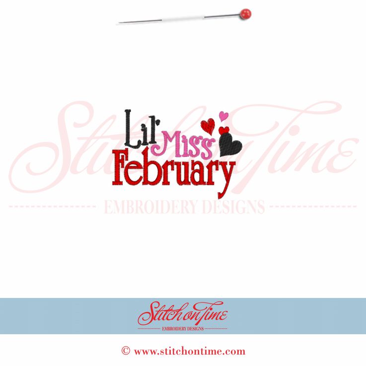 342 Valentine : Lil' Miss February 4x4