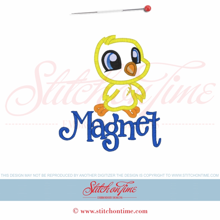 366 Valentine : Chick Magnet applique 5x7