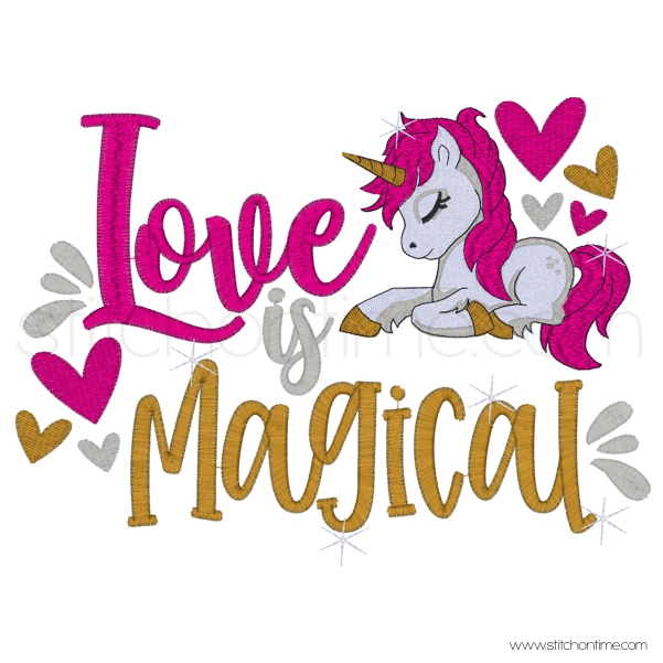 568 Valentine : Love is Magical Unicorn