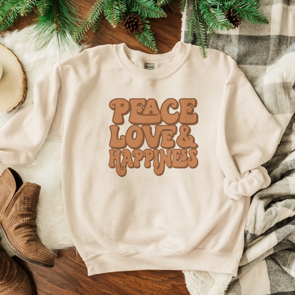 68 Vectors : Peace Love and Happiness SVG