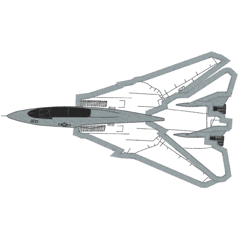 War (A72) Jet applique 5x7