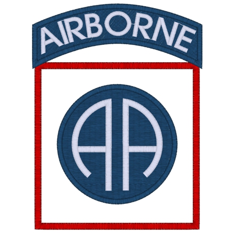 War (83) Airborne Applique 5x7