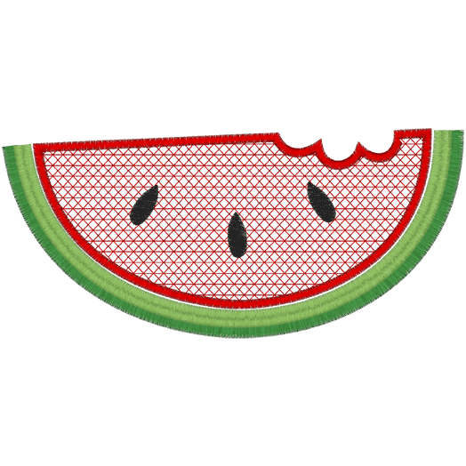 Watermelon Girl (A4) Watermelon Applique 5x7