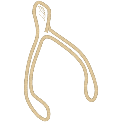 Wishbone (A1) Applique 5x7
