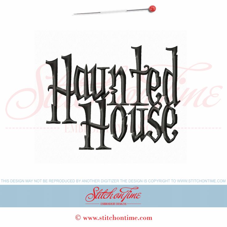 405 Halloween : Haunted House 5x7